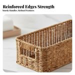 Handled Wovenand design organizer long-finaling Organizer Basket Easy to Clean