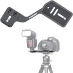 INNOREL Camera Flashlight Tripod Bracket with Dual 1/4" Screw Mount Holder