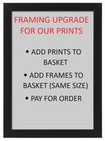 FRAMING UPGRADE -  PHOTO PRINT FRAMED - FRAME YOUR PRINT PURCHASED FROM US