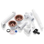 Astini, RAK, Rangemaster 1.5 Bowl Copper Waste, Overflow & Plumbing Kit