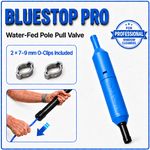 Water Fed Pole Valve, Uni versal Pull Valve for Window Cleaning BlueStop Pro