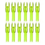 12 Pack Archery Arrows Nocks 4.2mm Plastic Insert Arrow Nock, Clear Yellow