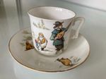 Rare 1940s Tuscan China "Pip's Trip" Cup & Saucer – Gladys Peto Nursery Ware