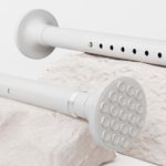 50-410cm Heavy Duty Extendable Curtain Pole 32mm Telescopic Shower Curtain Pole