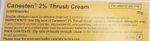 Canesten 2% Thrush Cream - 20g Max Strength - Soothes MEN | WOMEN
