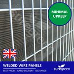 Galvanised Welded Wire Panel | 1.82m x 0.91m | 75mm x 25mm Hole | 12G | 10 Pack
