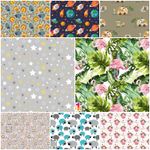 COT FITTED SHEET PATTERNED 100% cotton BED COVER 60x120 70x140 jungle animals