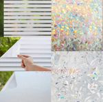 5M Frosted Window Film Privacy Glass Etched Vinyl Bubble Free Static Cling Roll