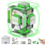 Huepar Pro ZK04CG Laser Level 360 Self Leveling Green 4D Laser for Construction