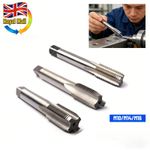 M10x1 M14x1.5 M16x1.5 Metric Tap Set 1/2/3pcs HSS Hand Machine Thread Tool UK