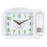 Acctim Sonnet Analogue Alarm Clock Non Ticking Sweep Luminous Hands Bell Alarm