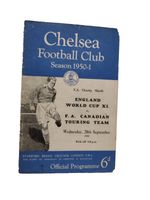 1950 Charity Shield England World Cup XI v Canadian Team 20th September -Chelsea