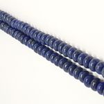 Saucer Round 6mm Lapis Gemstone Beads, Hand Polished