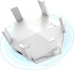 300Mbps Dual-Band WiFi Extender, Repeater, and Boost with 6 Antennas UK Plug