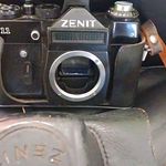 Zenit 11 Black Vintage SLR Film Camera Body w Case & Strap (No Lens)made In ussr