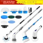 Electric Spin Scrubber Cleaning Brush  for Bathroom Shower Bathtub Glass Cleaner