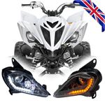 Led Headlights w/ Turns For Yamaha Raptor YFZ 450 450R 450X 700R YFM 250 350 700