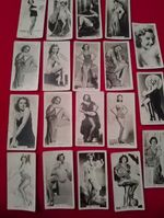 19 Carreras Cigarette Cards mixed lot. Glamour Girls, Film Stars, Stage Beauties