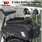 WEST BIKING Waterproof E-bike Battery Pannier Bicycle Trunk Luggage Carrier Bag