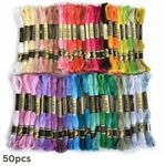 100% Cotton Embroidery Thread Bundles Cross Stitch Thread Floss Cotton Skeins 50