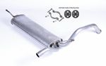 AYGO CITROEN CI PEUG 107 EXHAUST REAR SILENCER BACK BOX CN549J + Fitting Kit