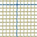 Zweigart Rug/Tapestry Canvas (3hpi) Blue Lined Latch Hook Rug Canvas (Multiple S