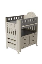 Mobile Baby Changing Unit Station W/ Drawer & Shelf Infant Diaper Table on Wheel