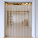 2mm x 200mm PVC Strip Curtain Kit – Ribbed Clear Blue Strips 2 Meter