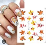 NAIL ART WATER DECALS AUTUMN LEAVES STZ-1232