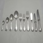 RUBANS Pattern Christofle Paris silver service cutlery 10 piece place setting