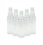 100 BULK - 100ML Empty Plastic Bottles+Spray Caps for Hand Gels & Lotion Travel 