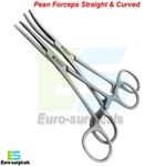 Surgical Pean Forceps Hemostatic Artery Clamps Locking Plier Medical Vet Tools