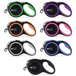 Jenny Wren Retractable Dog Lead Tangle Free Anti Slip Handle One Handed Brake