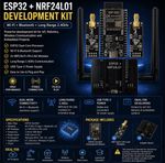 WiFi Bluetooth Wireless Learning Module ESP32 Development Kit nRF24L01 PA LNA