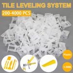 1.5mm Tile Leveling System with Clips, Wedges Plier Kit for Flooring Lippage