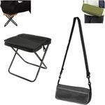 2 in 1 of Foldable Backpacking Stools Portable Mini Outdoor Camping Seat Fishing