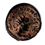 Roman Coin Antoninianus Galzienus 253 to 268 AD - Two Figures on Reverse