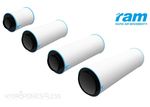 RAM Carbon Filter Fan Air Hydroponics Grow Odour Removal 4" 5" 6" 8" 10" 12"