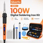 100W Soldering Iron Kit Digital LCD Welding Iron Tool Tips Temperature Adjusted