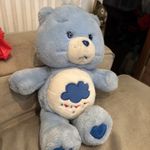 Care Bears 2002 Vintage Grumpy Bear Plush With Rain Cloud Belly Badge.
