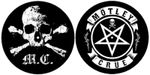 MOTLEY CRUE skull & pentagram DJ TURNTABLE twin SLIPMAT SET PACK sealed