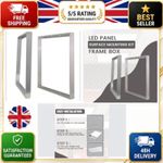 600x600 LED Panel Surface Mount Frame Kit Chrome