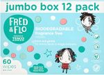 Fred & Flo Fragrance Free Wipes 60 Pack (Pack of 12)