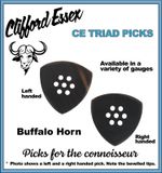 TRIAD PICK. HANDMADE BUFFALO HORN. GUITAR, MANDOLIN, BANJO... QUALITY