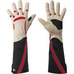 Bionics Leather Gauntlet Gardening Gloves Thorn Proof