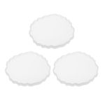 3Pcs Coaster Mold for Epoxy Resin 5.12"x5.12"x0.37" Silicone Geode Casting Tray