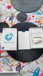 Digital 16-Channel BTE Hearing Aids Rechargeable w/ Case, Model 6120 Beige