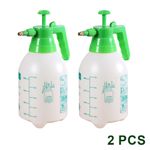 2pcs 2L Garden Hand Pump Sprayer Portable Pressure Spray Water Weed Chemical