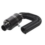 76mm 3inch Carbon Fibre Car Cold Feed Induction Kit Air Filter Intake Pipe Hose