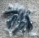 5 x USB-A to USB-C cables 1m lenth, black